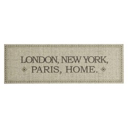 vidaXL Alfombra de cocina lavable terciopelo Capital Home 60x180 cm