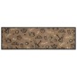 vidaXL Alfombra de cocina lavable terciopelo marrón Morning 45x150 cm