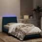 vidaXL Estructura de cama con luces LED terciopelo azul 80x200 cm vidaXL Estructura de cama con luces LED terciopelo azul 80x200 cm