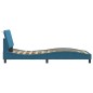 vidaXL Estructura de cama con luces LED terciopelo azul 80x200 cm vidaXL Estructura de cama con luces LED terciopelo azul 80x200 cm