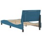 vidaXL Estructura de cama con luces LED terciopelo azul 80x200 cm vidaXL Estructura de cama con luces LED terciopelo azul 80x200 cm