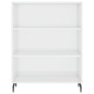 vidaXL Aparador alto madera contrachapada blanco brillo 69,5x34x180 cm vidaXL Aparador alto madera contrachapada blanco brillo 69,5x34x180 cm