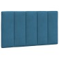 vidaXL Estructura cama con luces LED terciopelo azul 90x200 cm