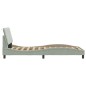vidaXL Estructura cama con luces LED terciopelo gris claro 100x200 cm vidaXL Estructura cama con luces LED terciopelo gris claro 100x200 cm