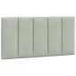 vidaXL Estructura cama con luces LED terciopelo gris claro 100x200 cm vidaXL Estructura cama con luces LED terciopelo gris claro 100x200 cm