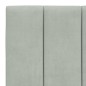 vidaXL Estructura cama con luces LED terciopelo gris claro 100x200 cm vidaXL Estructura cama con luces LED terciopelo gris claro 100x200 cm