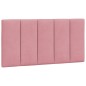 vidaXL Estructura de cama con luces LED terciopelo rosa 100x200 cm