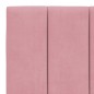 vidaXL Estructura de cama con luces LED terciopelo rosa 100x200 cm