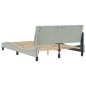 vidaXL Estructura cama con luces LED terciopelo gris claro 140x190 cm vidaXL Estructura cama con luces LED terciopelo gris claro 140x190 cm