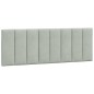 vidaXL Estructura cama con luces LED terciopelo gris claro 140x190 cm vidaXL Estructura cama con luces LED terciopelo gris claro 140x190 cm