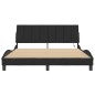 vidaXL Estructura de cama con luces LED terciopelo negro 160x200 cm vidaXL Estructura de cama con luces LED terciopelo negro 160x200 cm
