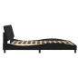 vidaXL Estructura de cama con luces LED terciopelo negro 160x200 cm vidaXL Estructura de cama con luces LED terciopelo negro 160x200 cm