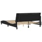 vidaXL Estructura de cama con luces LED terciopelo negro 160x200 cm vidaXL Estructura de cama con luces LED terciopelo negro 160x200 cm