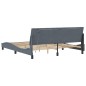 vidaXL Estructura cama con luces LED terciopelo gris oscuro 180x200 cm vidaXL Estructura cama con luces LED terciopelo gris oscuro 180x200 cm