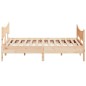 vidaXL Estructura de cama con cabecero madera maciza de pino 200x200cm vidaXL Estructura de cama con cabecero madera maciza de pino 200x200cm