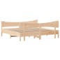 vidaXL Estructura de cama con cabecero madera maciza de pino 200x200cm vidaXL Estructura de cama con cabecero madera maciza de pino 200x200cm