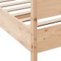 vidaXL Estructura de cama con cabecero madera maciza de pino 200x200cm vidaXL Estructura de cama con cabecero madera maciza de pino 200x200cm