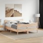 vidaXL Estructura de cama con cabecero madera maciza pino 140x200 cm