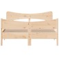 vidaXL Estructura de cama con cabecero madera maciza pino 140x200 cm