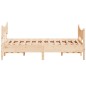 vidaXL Estructura de cama con cabecero madera maciza pino 140x200 cm