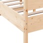 vidaXL Estructura de cama con cabecero madera maciza pino 140x200 cm