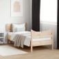 vidaXL Estructura de cama con cabecero madera maciza pino 75x190 cm vidaXL Estructura de cama con cabecero madera maciza pino 75x190 cm