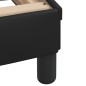 vidaXL Estructura de cama con cabecero cuero sintético negro 100x200cm vidaXL Estructura de cama con cabecero cuero sintético negro 100x200cm