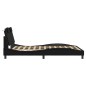 vidaXL Estructura de cama con cabecero cuero sintético negro 120x200cm vidaXL Estructura de cama con cabecero cuero sintético negro 120x200cm
