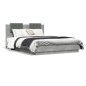 vidaXL Cama con cabecero madera de ingeniería gris hormigón 120x200 cm vidaXL Cama con cabecero madera de ingeniería gris hormigón 120x200 cm