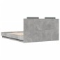 vidaXL Cama con cabecero madera de ingeniería gris hormigón 120x200 cm vidaXL Cama con cabecero madera de ingeniería gris hormigón 120x200 cm