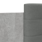 vidaXL Cama con cabecero madera de ingeniería gris hormigón 100x200 cm vidaXL Cama con cabecero madera de ingeniería gris hormigón 100x200 cm