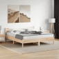vidaXL Estructura de cama con cabecero madera maciza pino 180x200 cm vidaXL Estructura de cama con cabecero madera maciza pino 180x200 cm