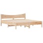 vidaXL Estructura de cama con cabecero madera maciza de pino 200x200cm vidaXL Estructura de cama con cabecero madera maciza de pino 200x200cm