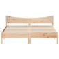 vidaXL Estructura de cama con cabecero madera maciza de pino 200x200cm vidaXL Estructura de cama con cabecero madera maciza de pino 200x200cm