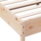vidaXL Estructura de cama con cabecero madera maciza de pino 200x200cm vidaXL Estructura de cama con cabecero madera maciza de pino 200x200cm