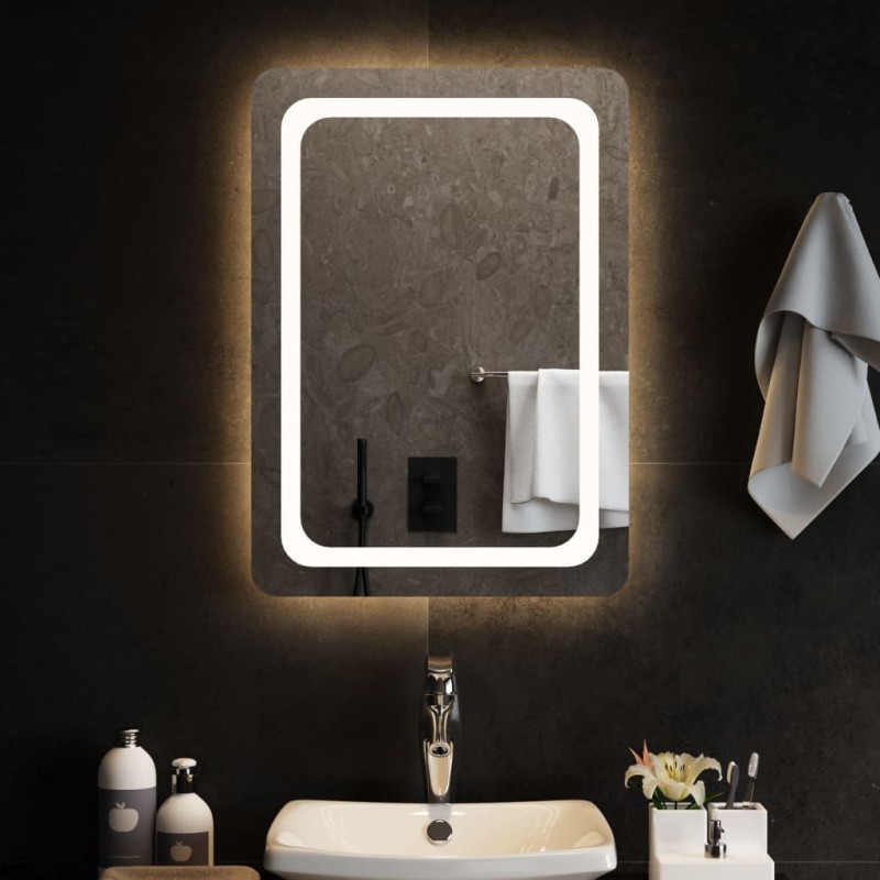 vidaXL Espejo de baño con LED 50x70 cm vidaXL Espejo de baño con LED 50x70 cm