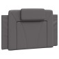 vidaXL Estructura de cama con luces LED cuero sintético gris 90x200 cm vidaXL Estructura de cama con luces LED cuero sintético gris 90x200 cm