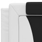 vidaXL Estructura cama con LED cuero sintético blanco negro 200x200 cm vidaXL Estructura cama con LED cuero sintético blanco negro 200x200 cm