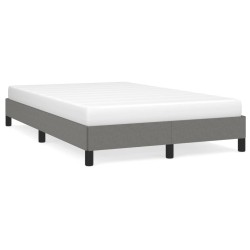 vidaXL Estructura de cama tela gris oscuro 120x190 cm