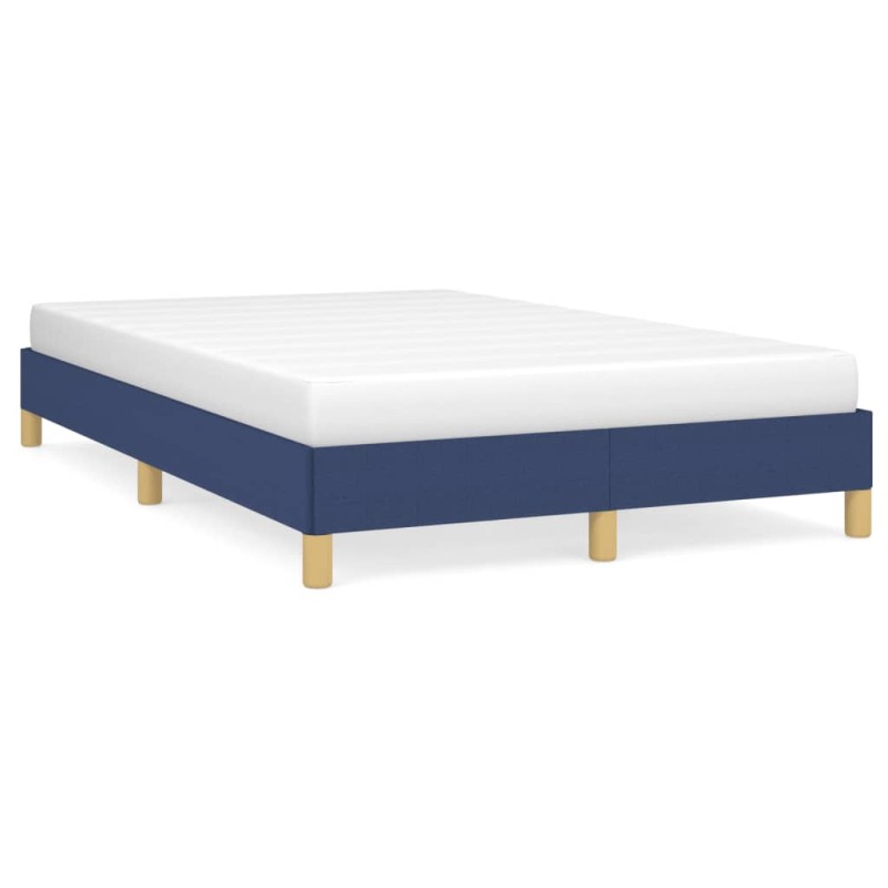 vidaXL Estructura de cama tela azul 120x190 cm vidaXL Estructura de cama tela azul 120x190 cm