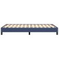 vidaXL Estructura de cama tela azul 120x190 cm vidaXL Estructura de cama tela azul 120x190 cm