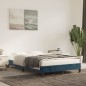 vidaXL Estructura de cama terciopelo azul oscuro 120x190 cm vidaXL Estructura de cama terciopelo azul oscuro 120x190 cm