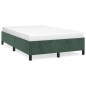 vidaXL Estructura de cama terciopelo verde 120x190 cm