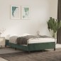 vidaXL Estructura de cama terciopelo verde 120x190 cm