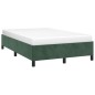 vidaXL Estructura de cama terciopelo verde 120x190 cm