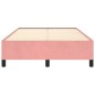 vidaXL Estructura de cama terciopelo rosa 120x190 cm vidaXL Estructura de cama terciopelo rosa 120x190 cm