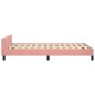 vidaXL Estructura de cama con cabecero terciopelo rosa 120x190 cm vidaXL Estructura de cama con cabecero terciopelo rosa 120x190 cm