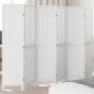 vidaXL Biombo separador de 6 paneles madera maciza Paulownia blanco vidaXL Biombo separador de 6 paneles madera maciza Paulownia blanco