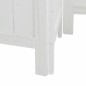 vidaXL Biombo separador de 6 paneles madera maciza Paulownia blanco vidaXL Biombo separador de 6 paneles madera maciza Paulownia blanco