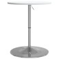vidaXL Mesa alta de bar madera ingeniería y acero blanca 60x60x90 cm vidaXL Mesa alta de bar madera ingeniería y acero blanca 60x60x90 cm